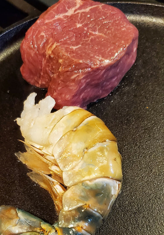 Tenderloins and fresh water Colossal Prawns