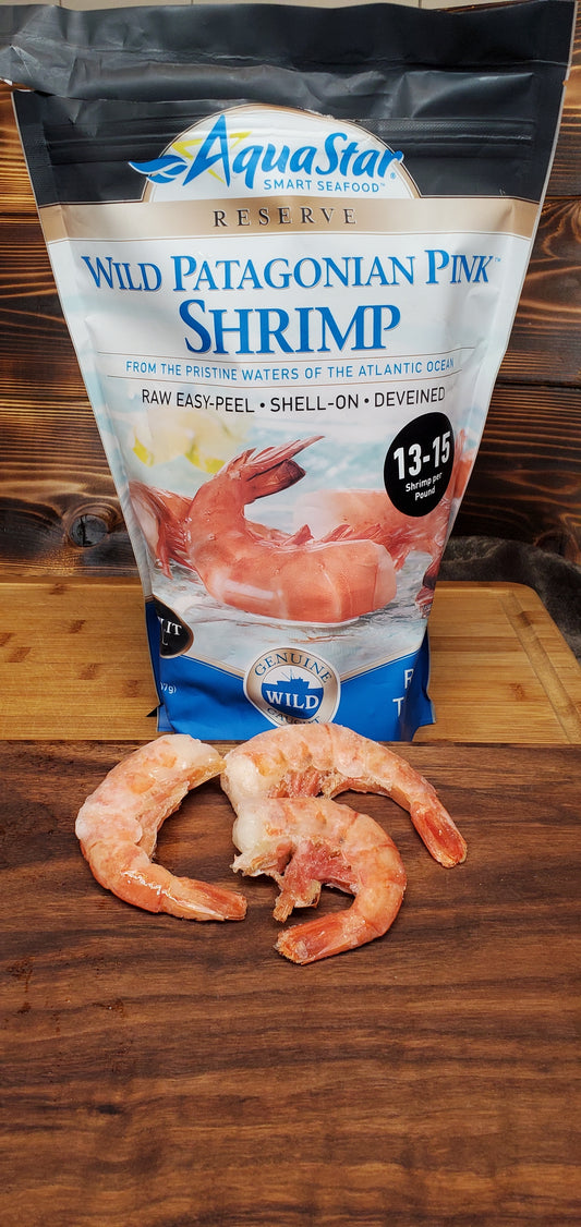 Wild Caught Patagonia Pink Prawns - 2# bag