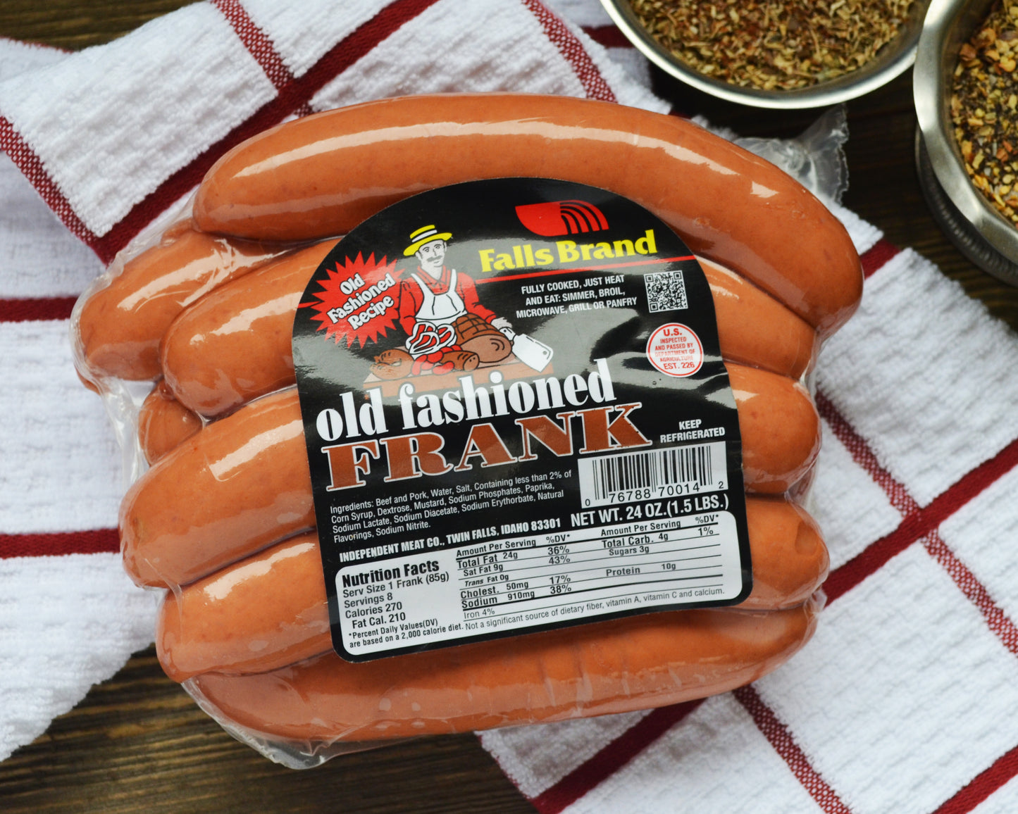 Traditional Old Fashioned franks 1.5# pack