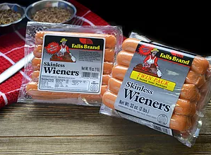 Falls Brand skinless Wieners 2# packages