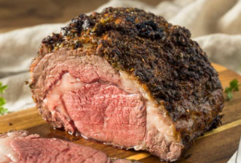 Choice beef prime rib roast
