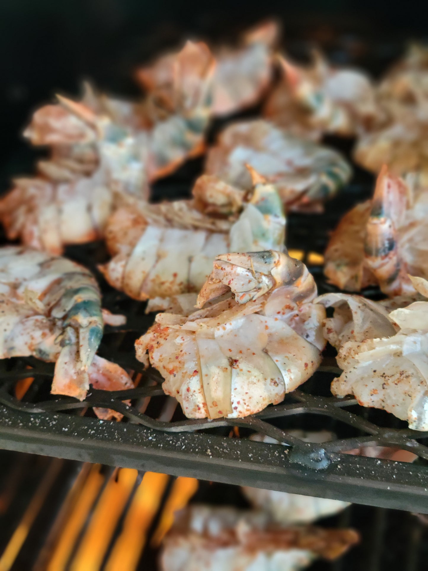 Ribeye and Fresh water Jumbo Prawns
