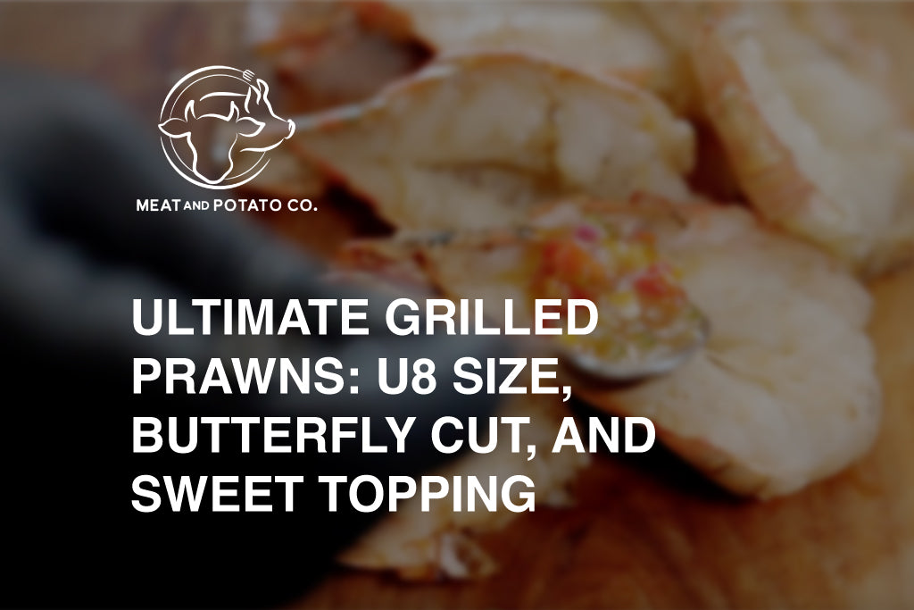 Ultimate Grilled Prawns: U8 Size, Butterfly Cut, and Sweet Topping