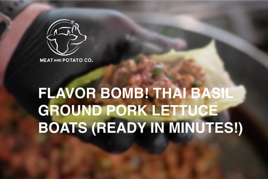 Flavor Bomb! Thai Basil Ground Pork Lettuce Boats (Ready in Minutes!)