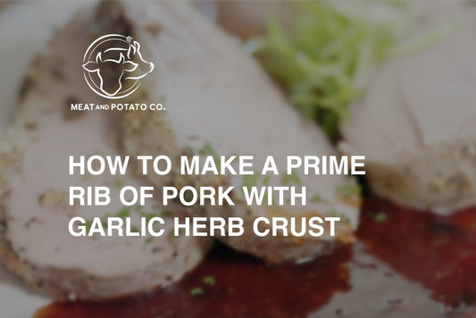 How to Make a Prime Rib of Pork with Garlic Herb Crust