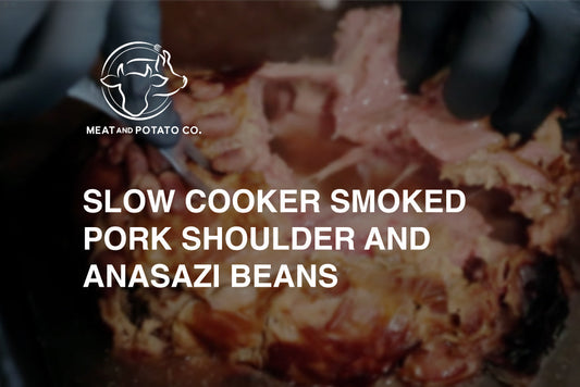 Slow Cooker Smoked Pork Shoulder and Anasazi Beans