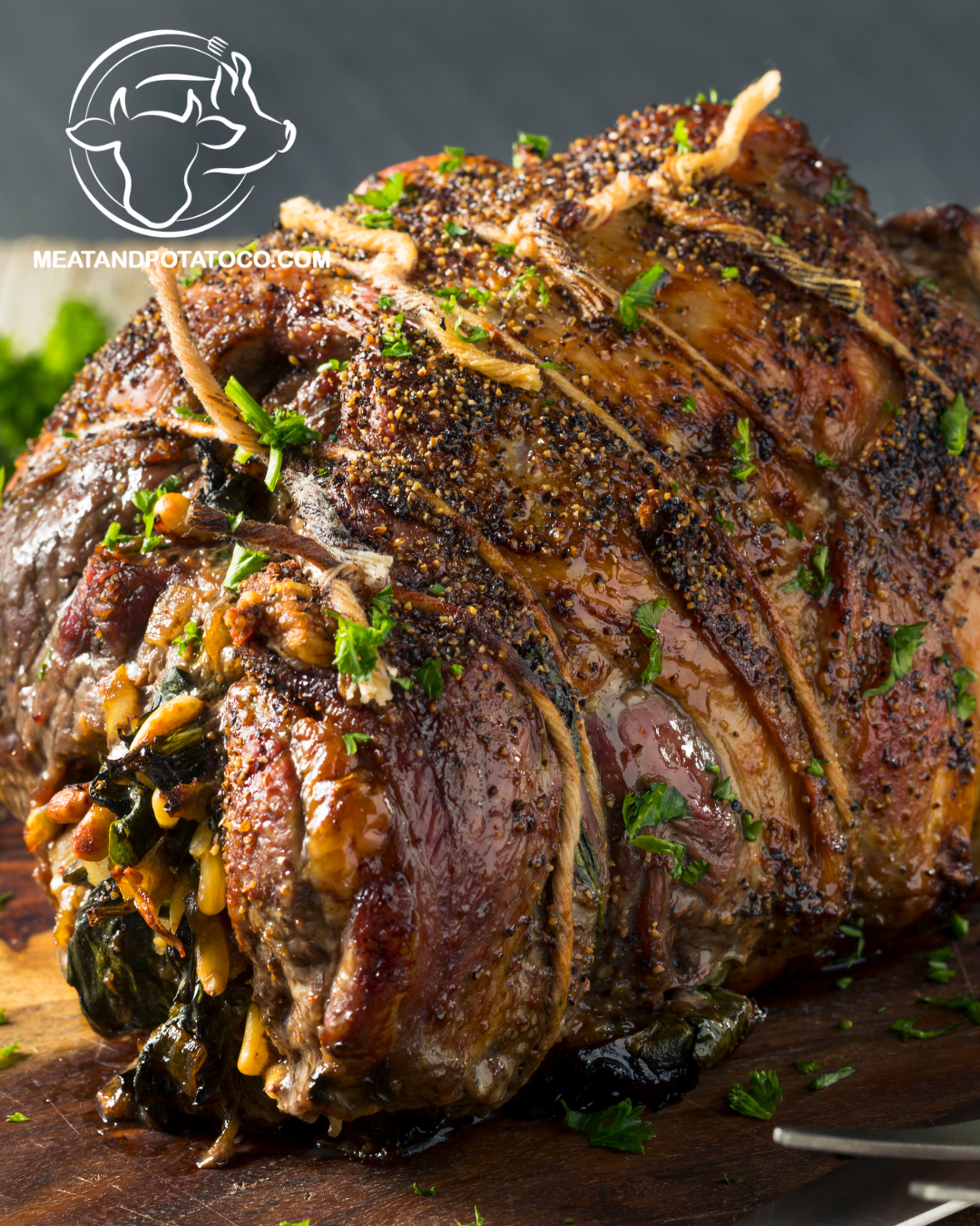 Roasted leg of Lamb with Rosemary