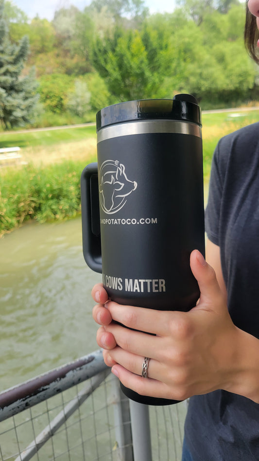 Black Cow's Matter Insulated mugs 32 oz