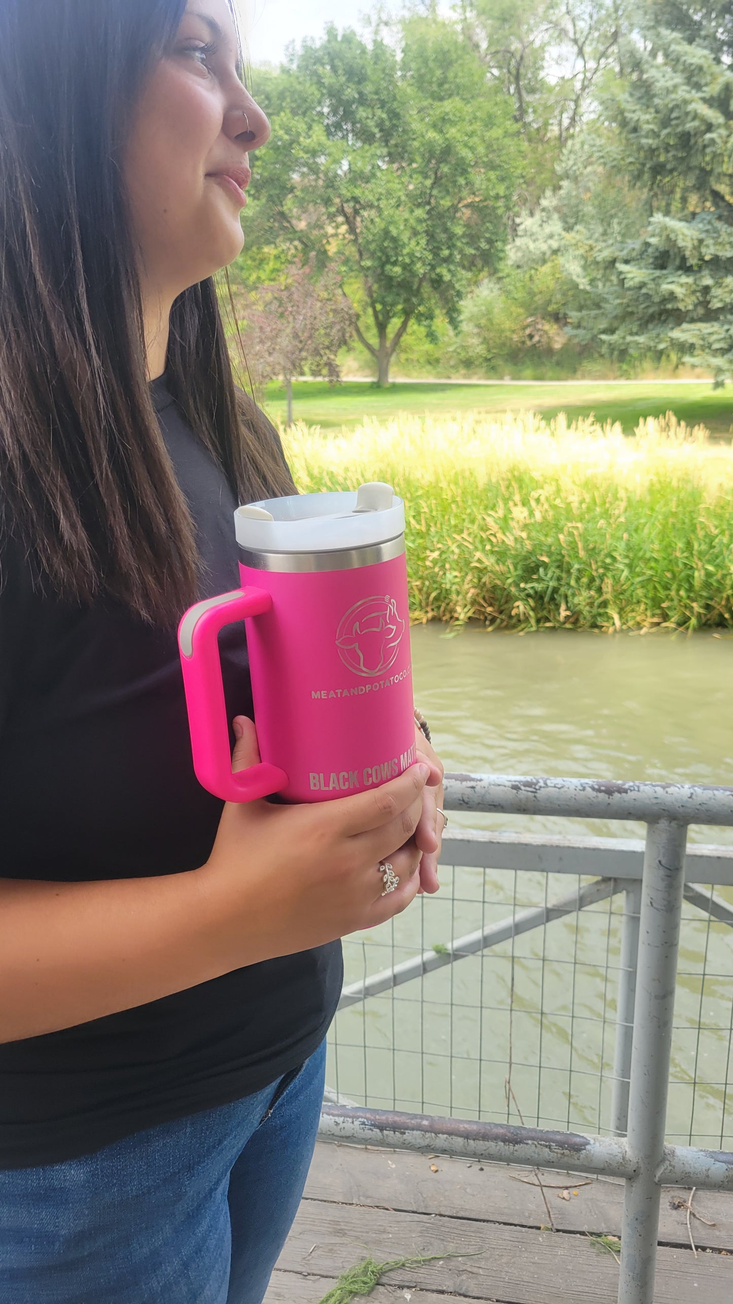 Black Cow's Matter Insulated mugs 32 oz