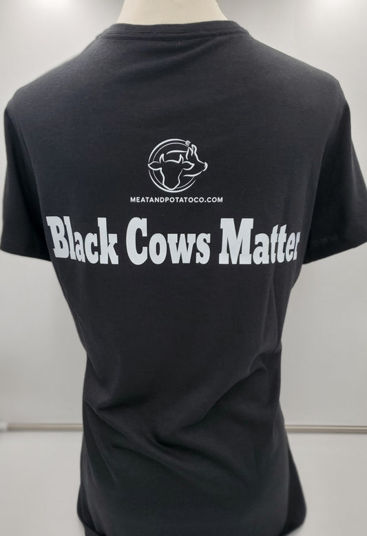 Black Cows Matter Men's cut shirt