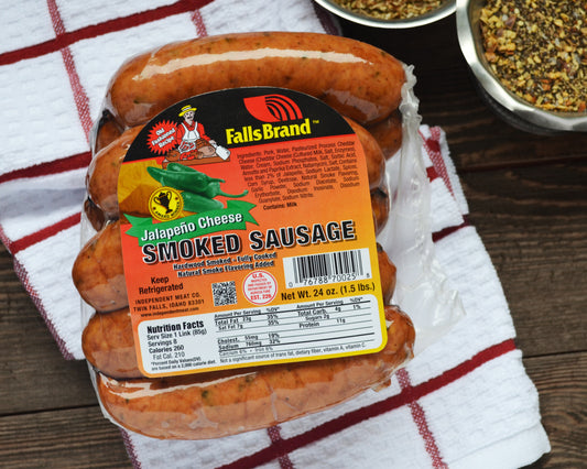 Jalapeno Cheese Sausage 1.5# packages
