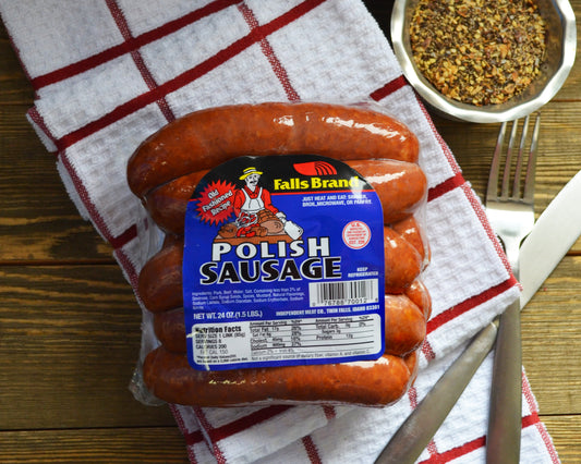 Polish Sausage  Falls Brand 1.5#pound packages